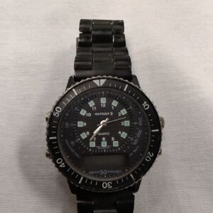 Black Quartz Men's Watch